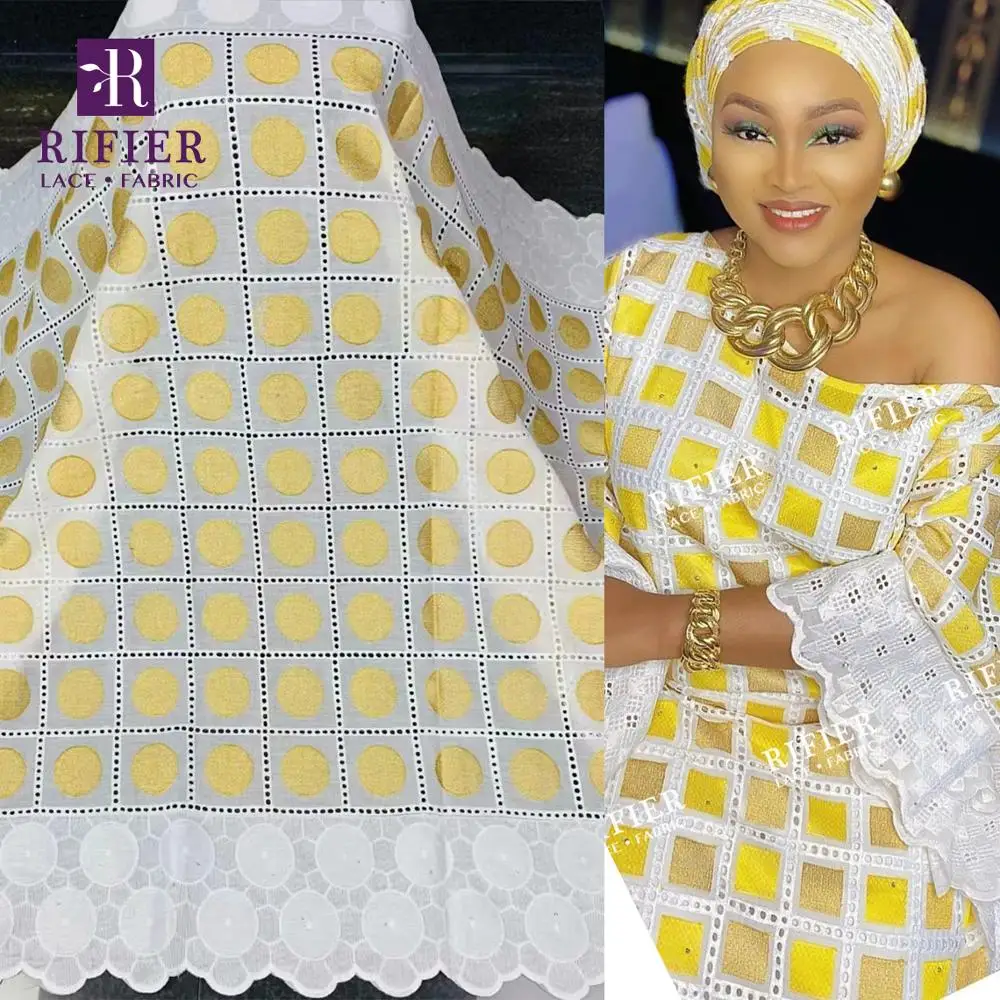 Африканская кружевная ткань с вышивкой швейцарская вуаль хлопок 2020 для Гамбии