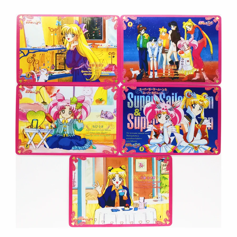 

9pcs/set Sailor Moon Gorgeous Boutique Small Set Toys Hobbies Hobby Collectibles Game Collection Anime Cards