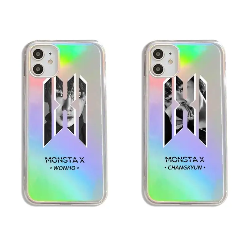 

monsta x logo idol kpop Phone Case Transparent for iPhone 7 8 11 12 se 2020 mini pro X XS XR MAX Plus