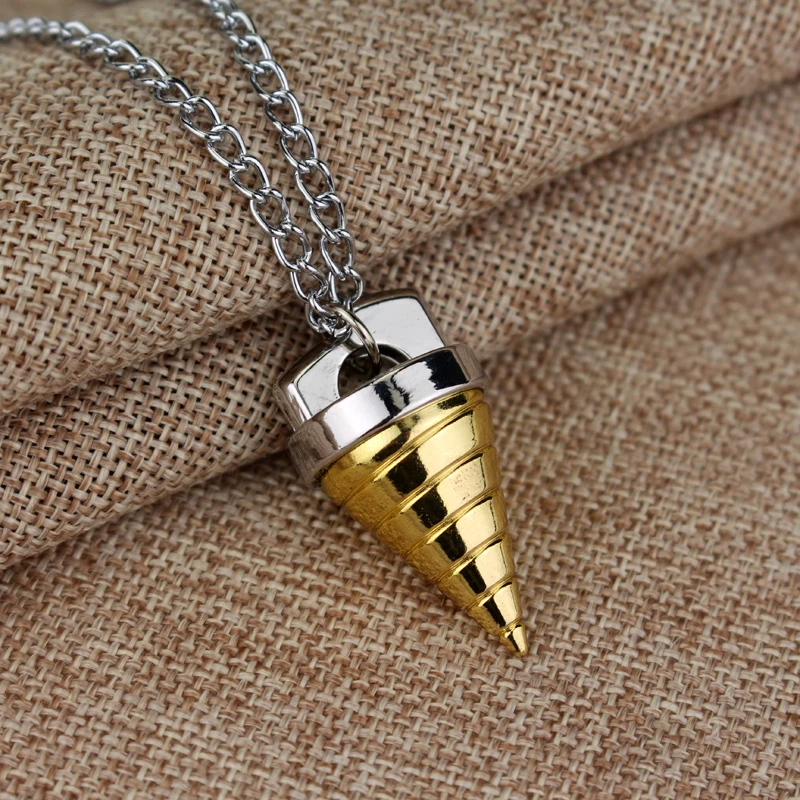 Gold Core Drill Figure Pendants Necklace Tengentoba Gulenlagan Kinon Tengen Toppa Gurren Lagann Choker Jewelry Gift | Украшения и