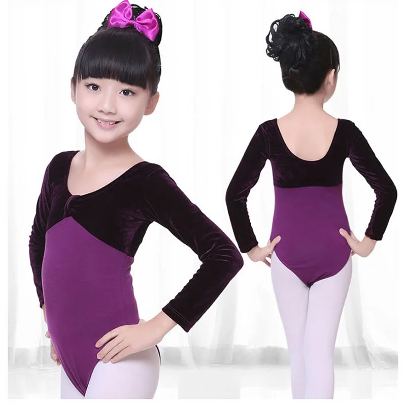 2020 новые гимнастические купальники с длинными рукавами для девочек хлопковые