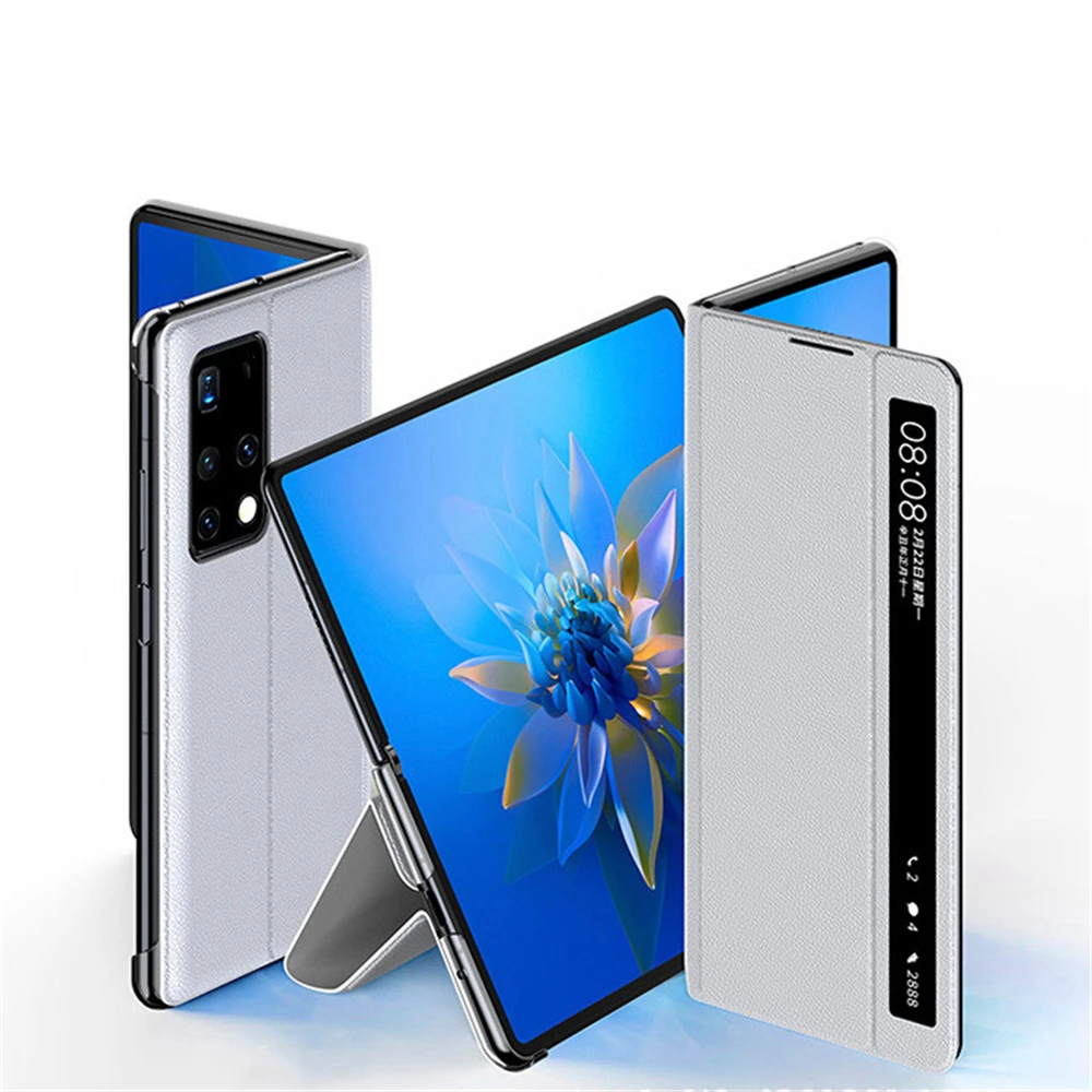 

Кожаный чехол для телефона Huawei MATE X2 тонкая Складная защитная задняя крышка полноразмерная однотонная оболочка