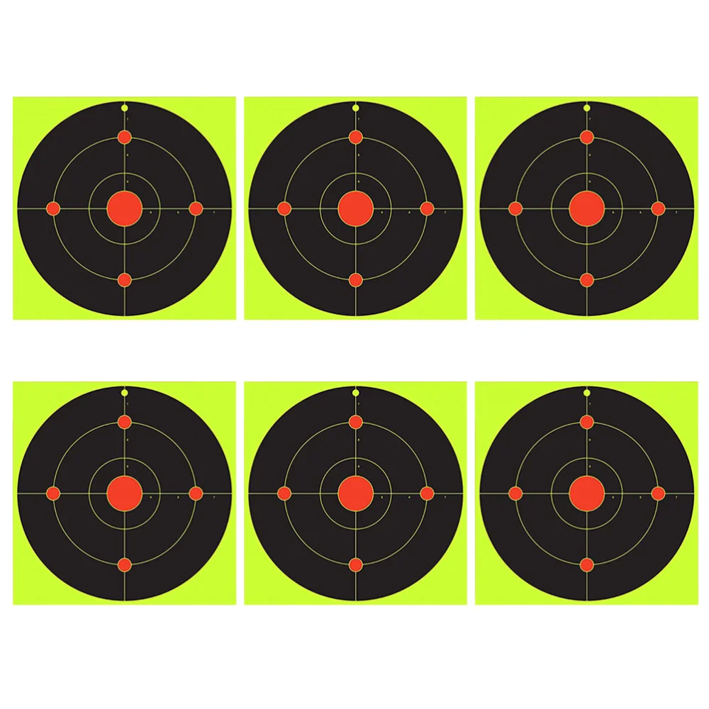 

20 шт., флуоресцентные зеленые наклейки для стрельбы
