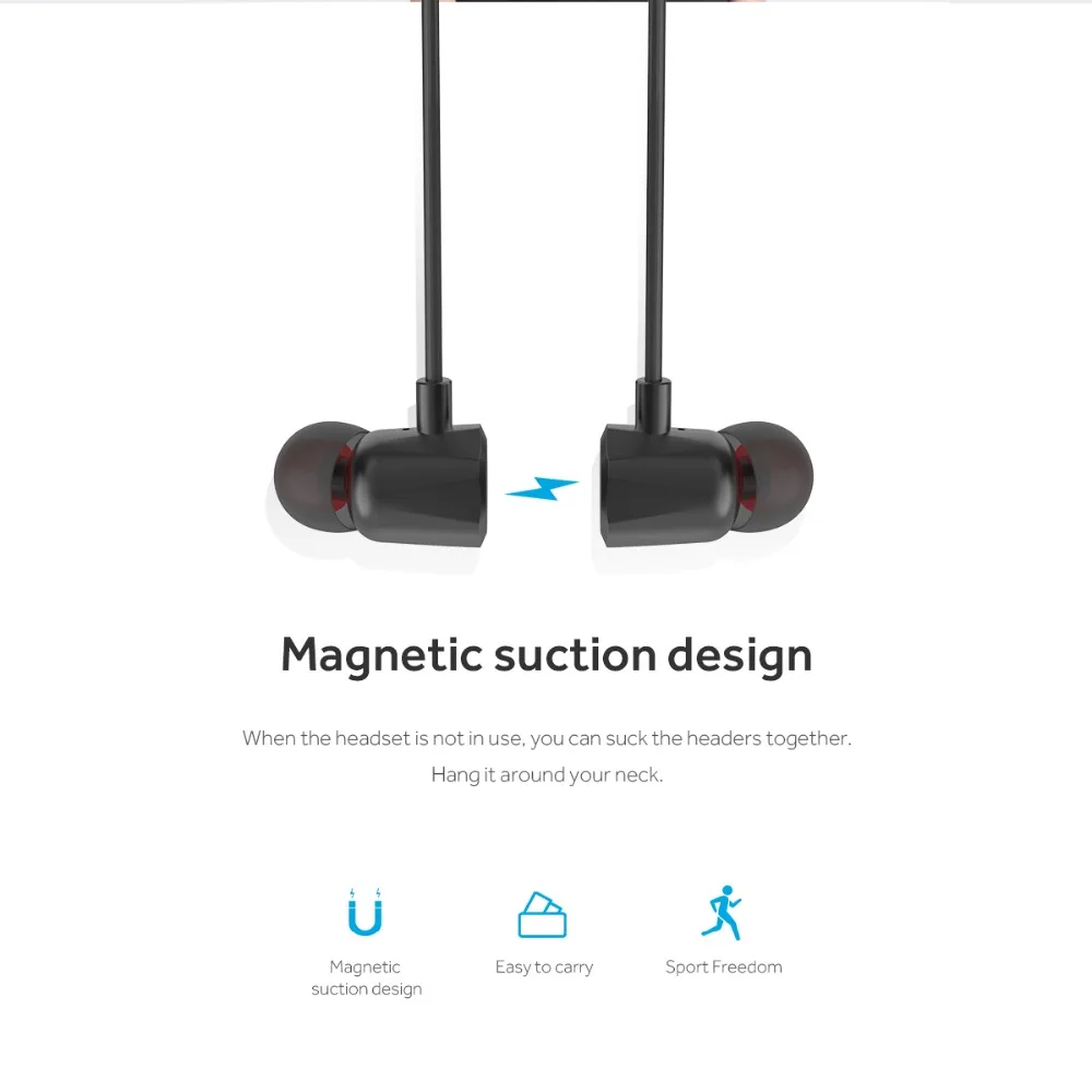Rockspace беспроводные наушники bluetooth-наушники на шею для Xiaomi iPhone наушники стерео auriculares fone de ouvido с микрофоном
