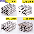 Маленькое потайное кольцо, круглый неодимовый магнит NdFeB с отверстием, мощные редкоземельные постоянные магниты на холодильник 8x3 10x2 10x5 12x3 мм