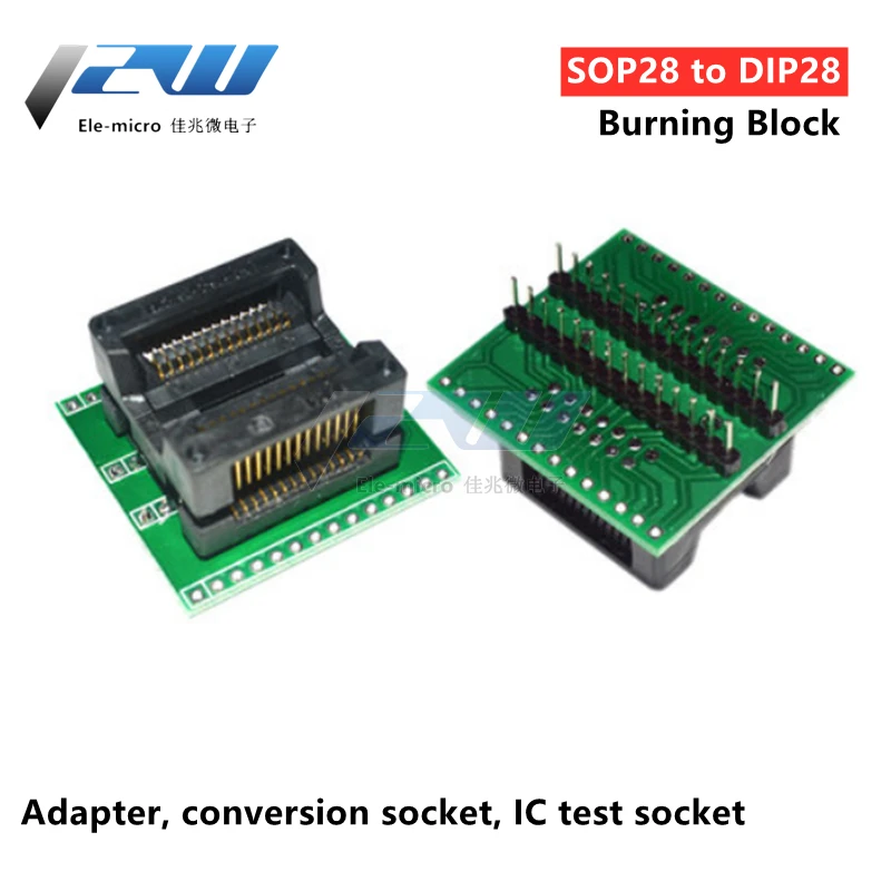 Тестовый адаптер SOP28 к DIP28 IC переходная розетка конверсионная программируемая |