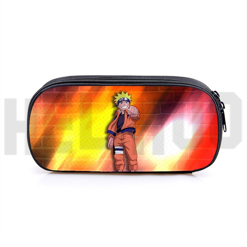 

Fashion School Supplies 3D Anime Pencil Case Teenager Makeup Case Pen Akatsuki Uzumaki Makeup Box Cosmetic Zipper Storage