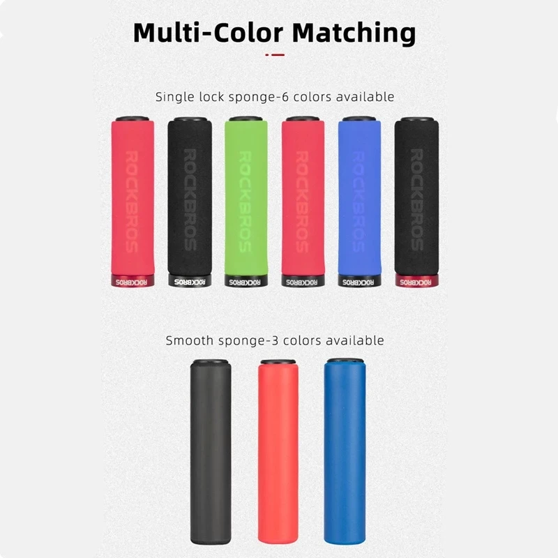 Велосипедные ручки ROCKBROS противоударные Мягкие силиконовые Грипсы для горных