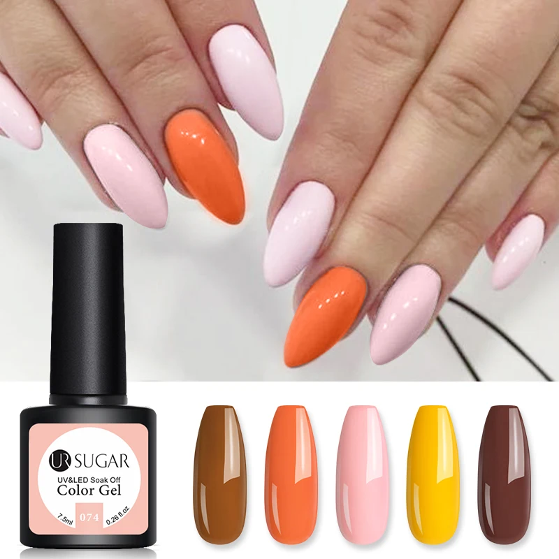 Гель лак для ногтей UR SUGAR полуперманентный отмачиваемый УФ гель дизайна 7 5 мл|Гель
