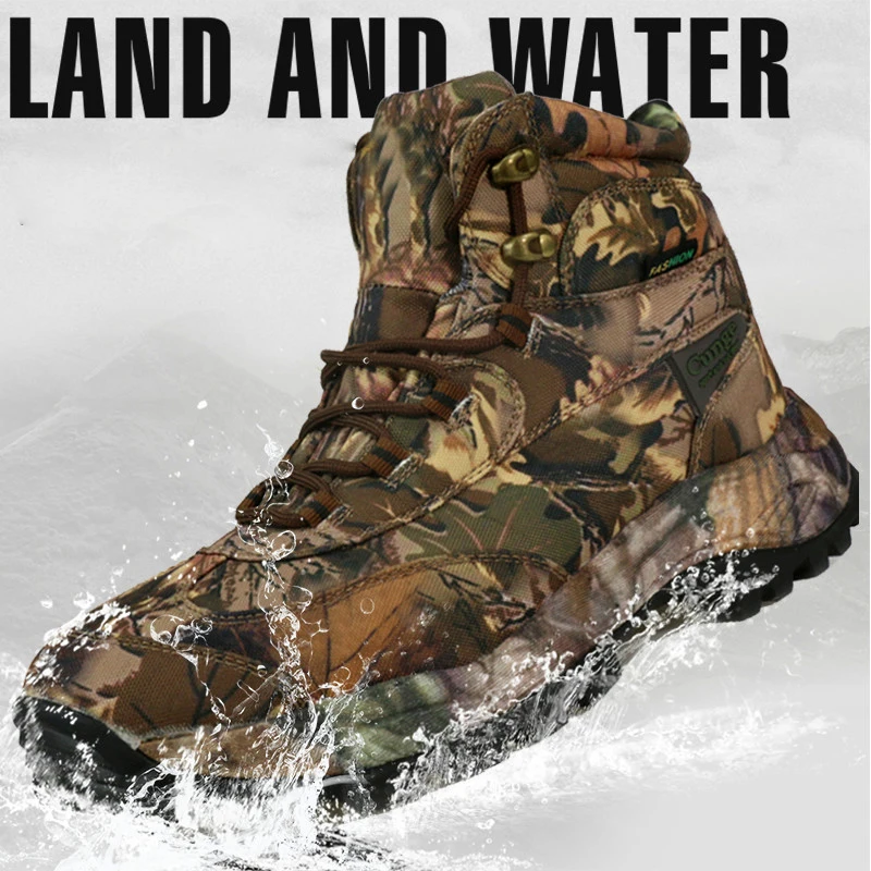 

Новые мужские военные ботинки, уличные водонепроницаемые Боевые Ботинки и ботильоны, защитные рабочие ботинки, ботинки для пустыни спецназ...