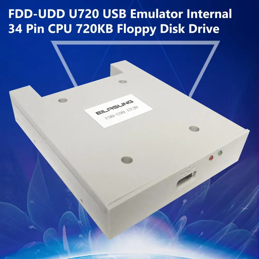 Фото Эмулятор USB FDD-UDD U720, внутренний 34-контактный CPU 720KB флоппи-накопитель в USB эмулятор для компьютера, Прямая поставка №2