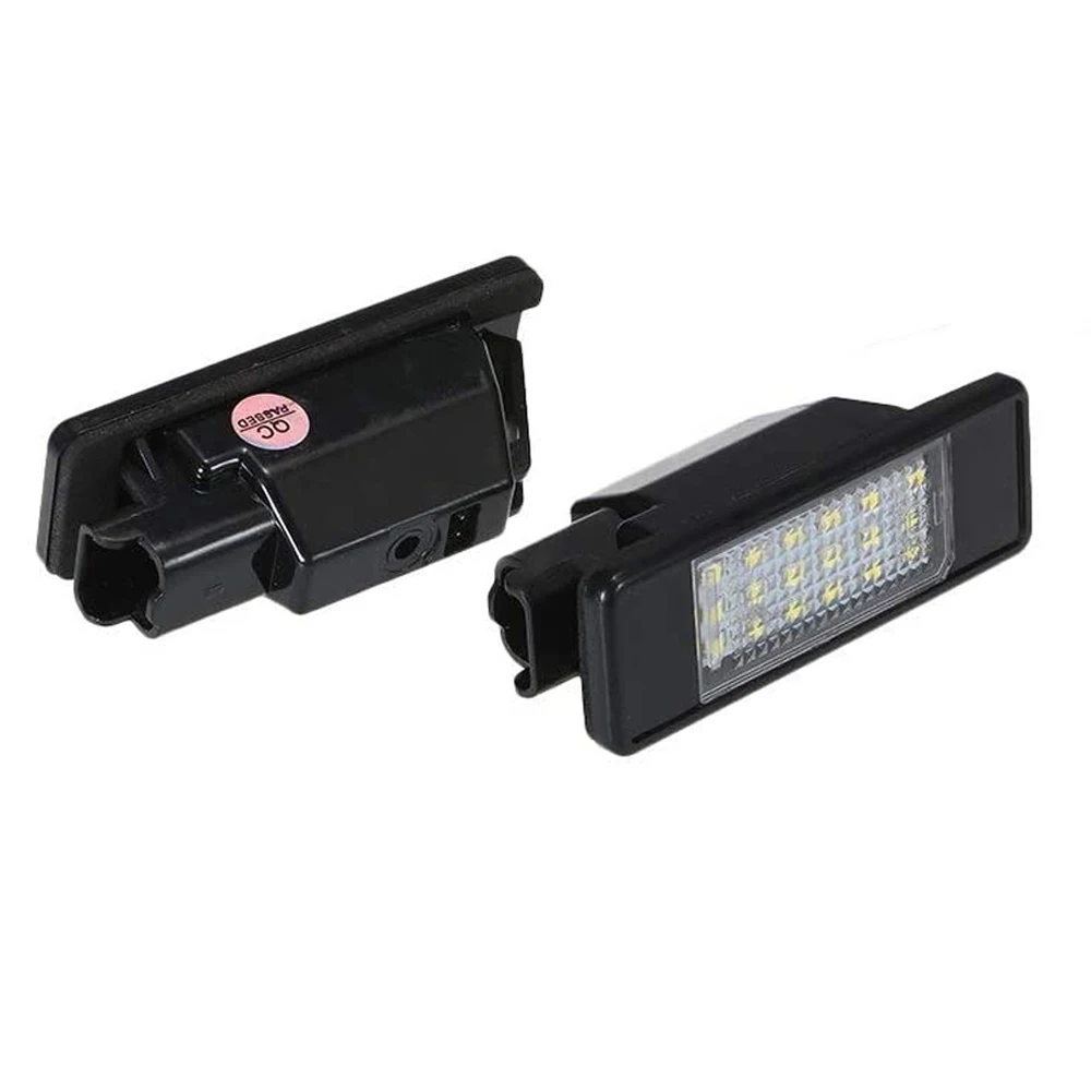 

2 pcs Car LED License Plate Light Fit for Peugeot 106 207 307 308 406 407 car accessories White SMD LED Lamp Number Plate Lights