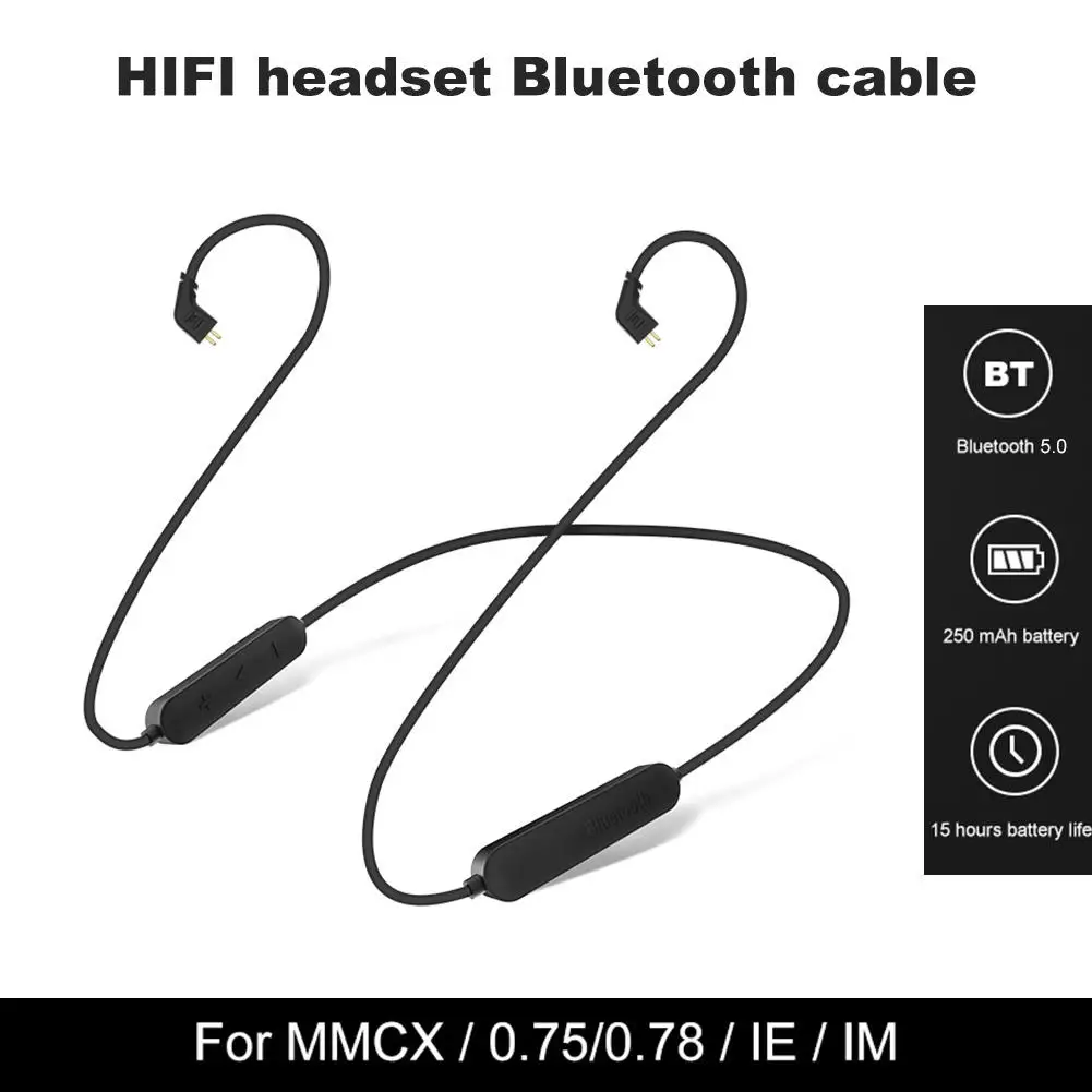 Горячая модернизированная HiFi гарнитура Bluetooth кабель для MMCX/0,75/0,78/IE80/Audio-Technica IM
