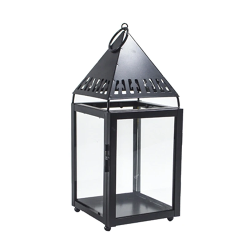 

Vintage Hollow Candle Holder Candlestick Lantern Hanging Table Home Decoration E Dropshipping