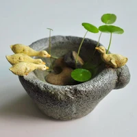 ed original quality design flowerpot bonsai imitation stone mortar little duck furnishing articles outdoor decoration