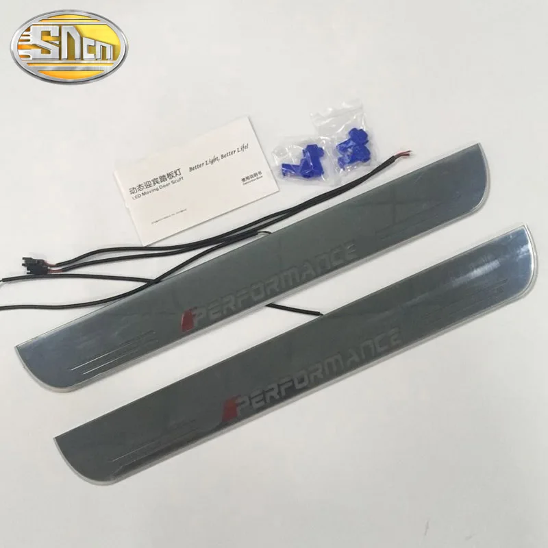 SNCN 2 шт Автомобильный светодиодный дверной порог для BMW M4 F82 F83 2014 2020 ультра тонкий