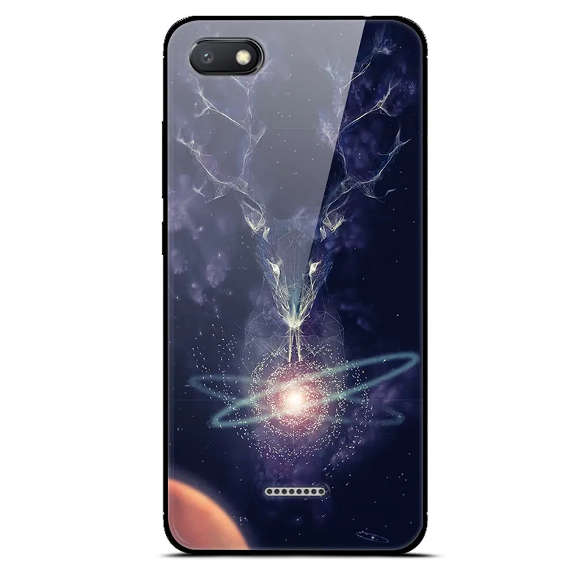 For Xiaomi Redmi 6A Case Cover Luxury Tempered Glass Case Phone Cover For Xiomi Redmi 6A 6 A A6 Phone Back Fundas Redmi 6A Case