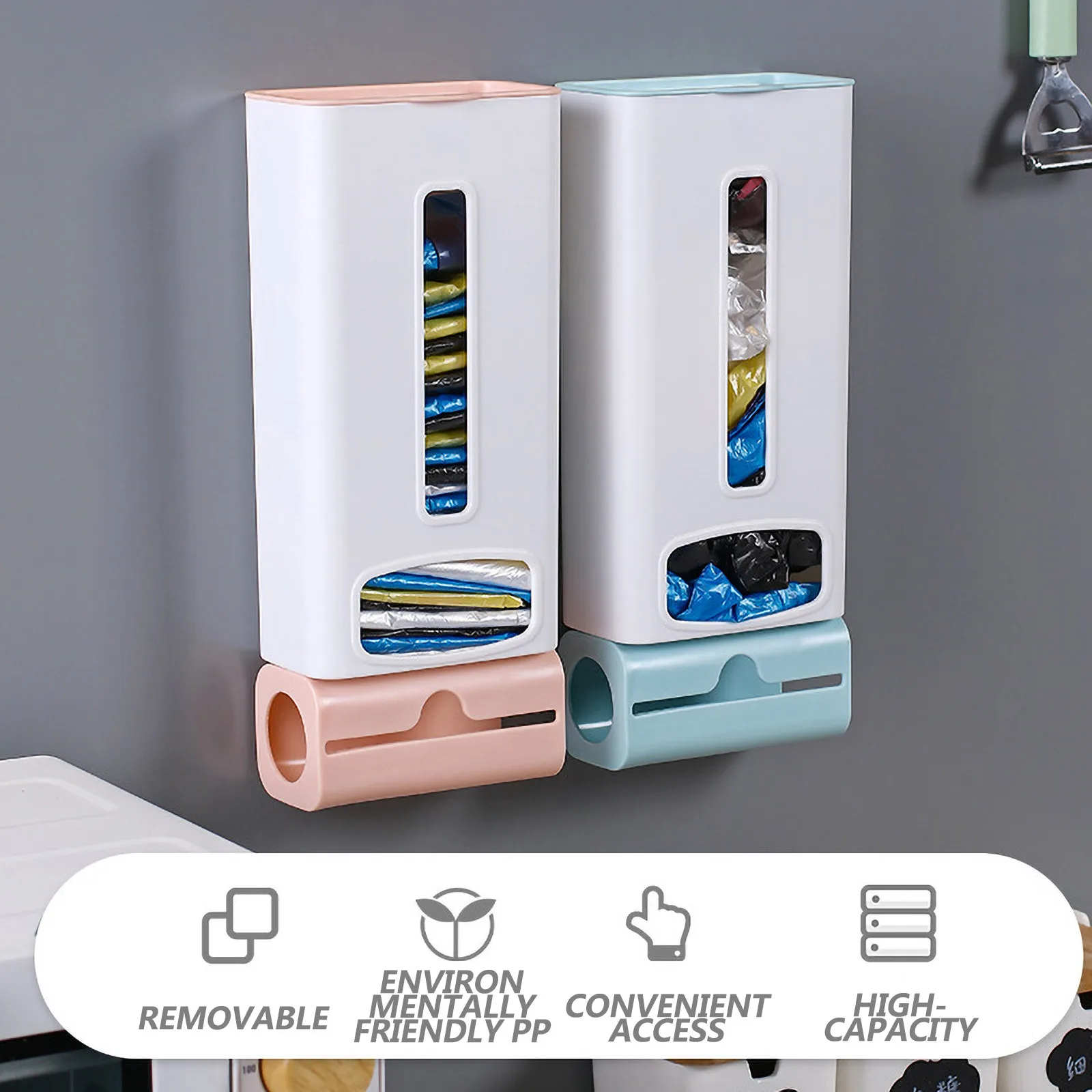 

Kitchen Wall Hanging Garbage Bag Sorting Storage Box Storage Box Bag Kitchen Accessories Storage Container Housewife's Gift