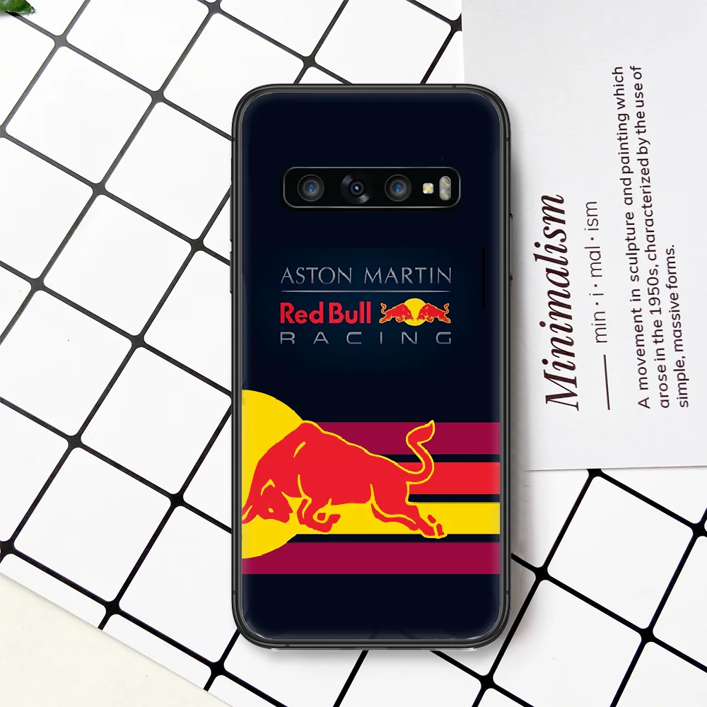 

RED Energy Drink Bull Phone Case Cover For For SamSung Galaxy S Note 7 8 9 10 20 Uitra Plus E Lite Black black Cell Pretty Back