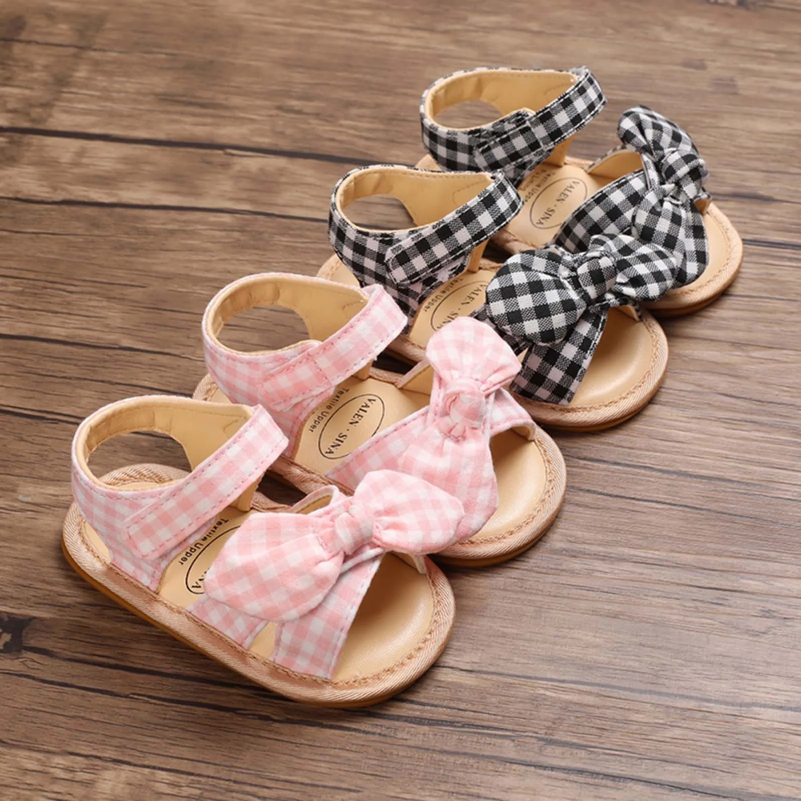 

Baby sandals 0-15 Months Baby Girls Sandals Plaid Cute Summer Flat Princess Shoes Infant First Walkers sandalias niña baby girl