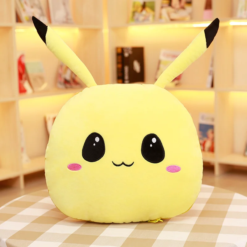 

Stuffed Animals Plush Toys Cartoon Snorlax Pika Psyduck Folding Pillow & Blanket Cute Anime Plush Toy Gifts for Children