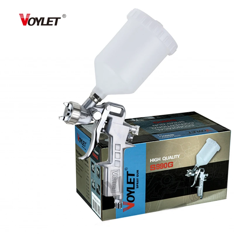 

Voylet S990G Economical Conventional Paint Spray Gun Gravity Feed with 600CC Cup Air Paint Sprayer Airbrush Gun