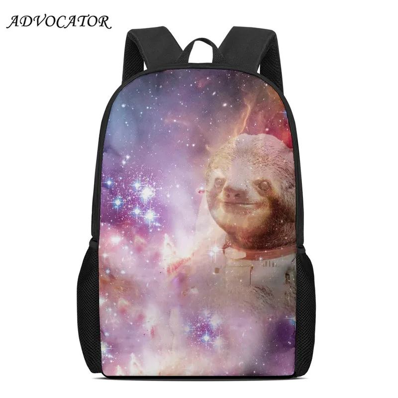 New Large Schoolbag Cute Student School Backpack Cartoon Sloth Printed Waterproof Bagpack for Teenage Girls Kids Mochila Escolar
