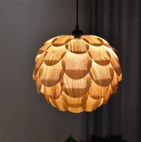 southeast asian style wood chandelier hotel bar restaurant bedroom living room lamp creative chinese lamp