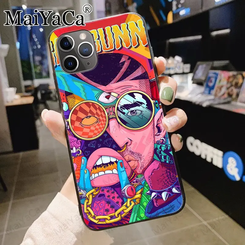 Мягкий чехол для телефона с принтом Bad Bunny X100pre iphone 11Pro 5s 6s 12pro 8plus x xs xr xsmax оболочка