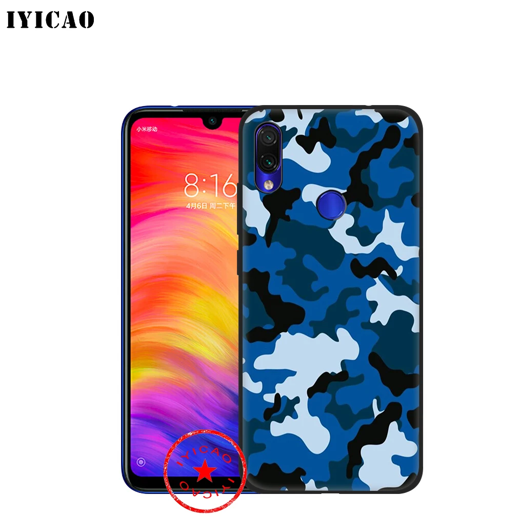 IYICAO Army Camo Camouflage Pattern Soft Case for Redmi K20 8A 7A 7 6 Pro 6A 5 Plus 5A 4X 4A S2 Go Silicone |