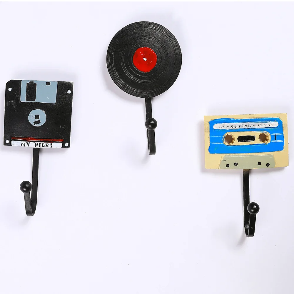 

European-Style Soft Home Tape Record Three-Piece Hook Crafts Wall Hoodie Decorations