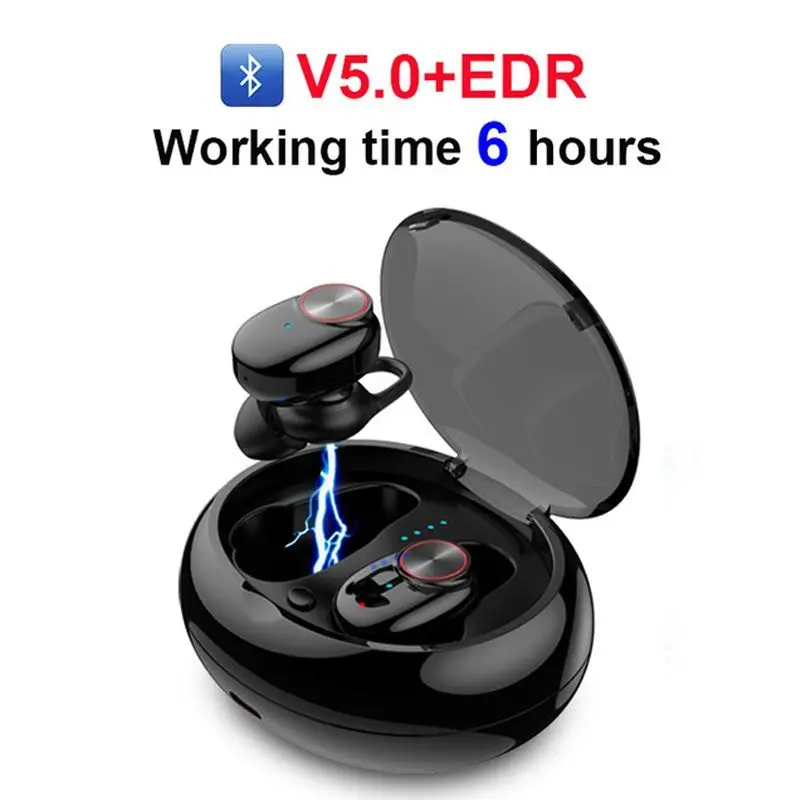Модные беспроводные наушники вкладыши Bluetooth 5 0 стерео спортивные с защитой от
