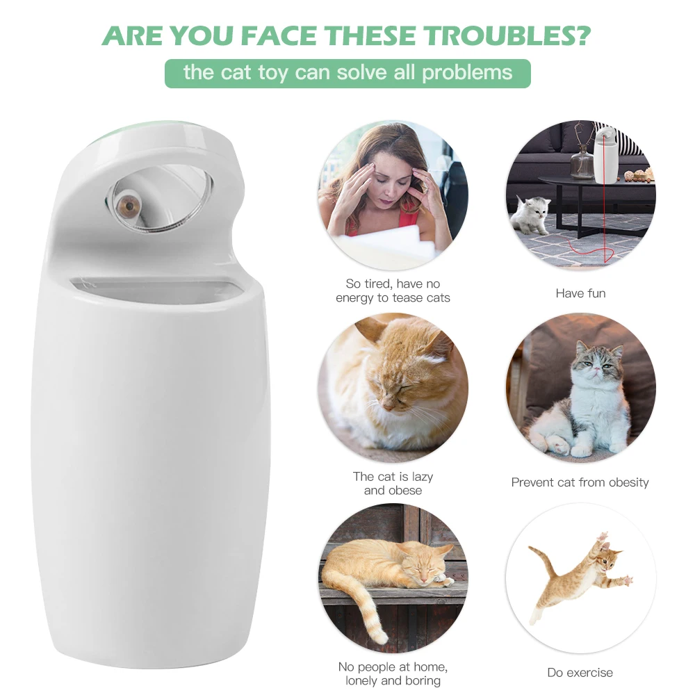 Красный светильник кошка игрушка отслеживания кошачья интерактивная