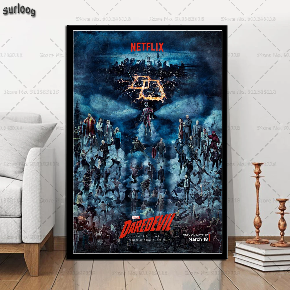 Плакаты и принты Daredevil Популярная ТВ-серия настенные художественные картины