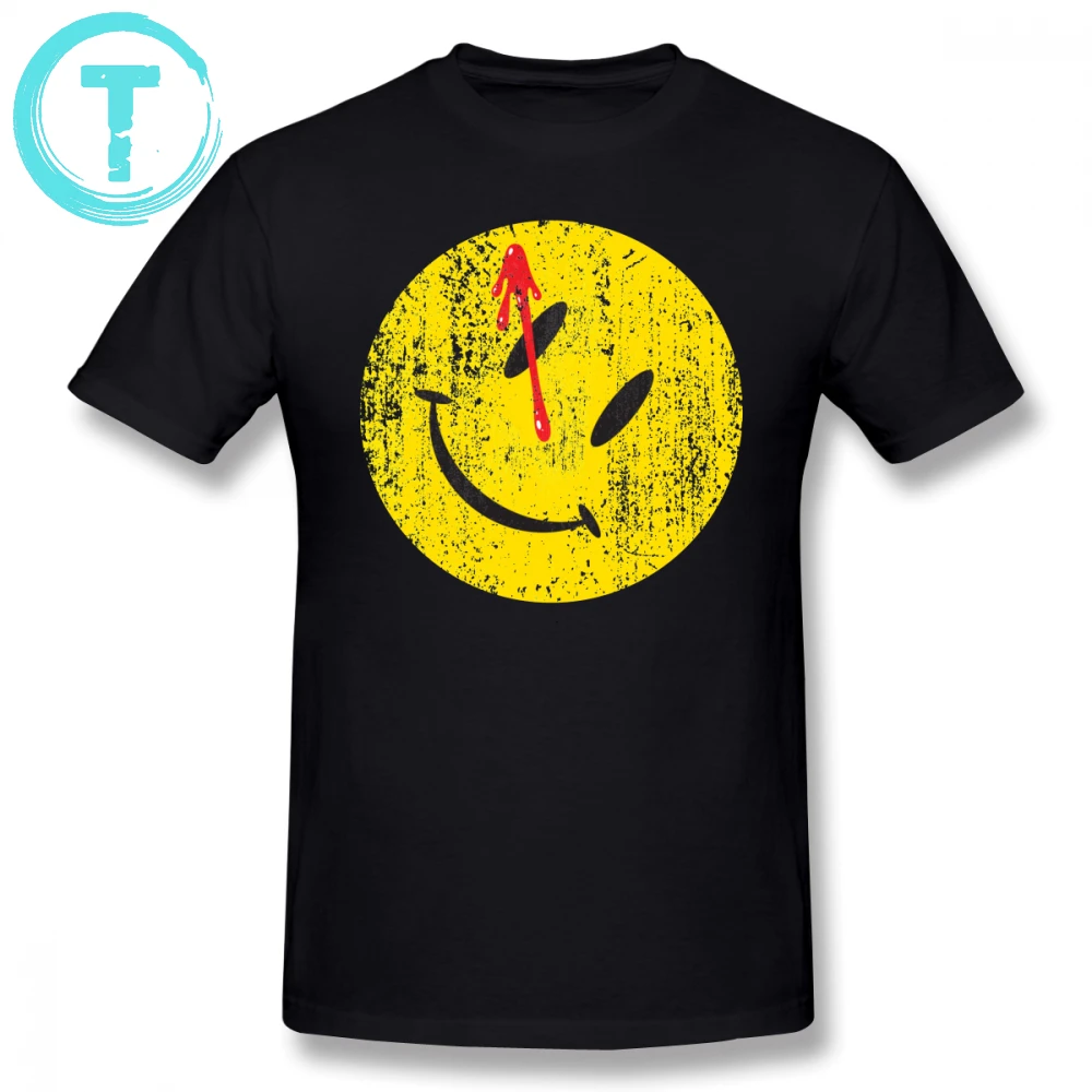 Футболка сторож футболка смайлик-сторож большого размера из 100 хлопка с