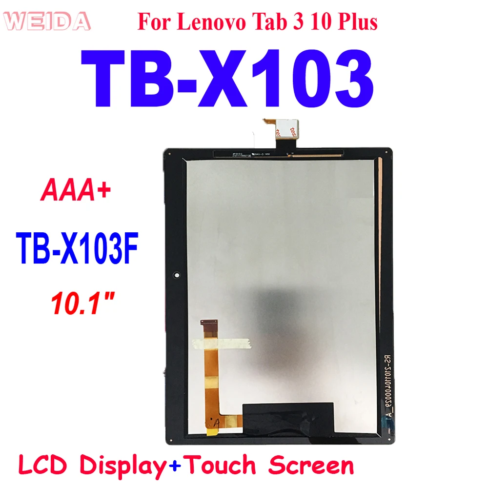 AAA+ For Lenovo Tab 3 10 Plus TB-X103F TB-X103 X103 X103F LCD Display Touch Screen Digitizer Assembly For TB-X103 LCD Screen