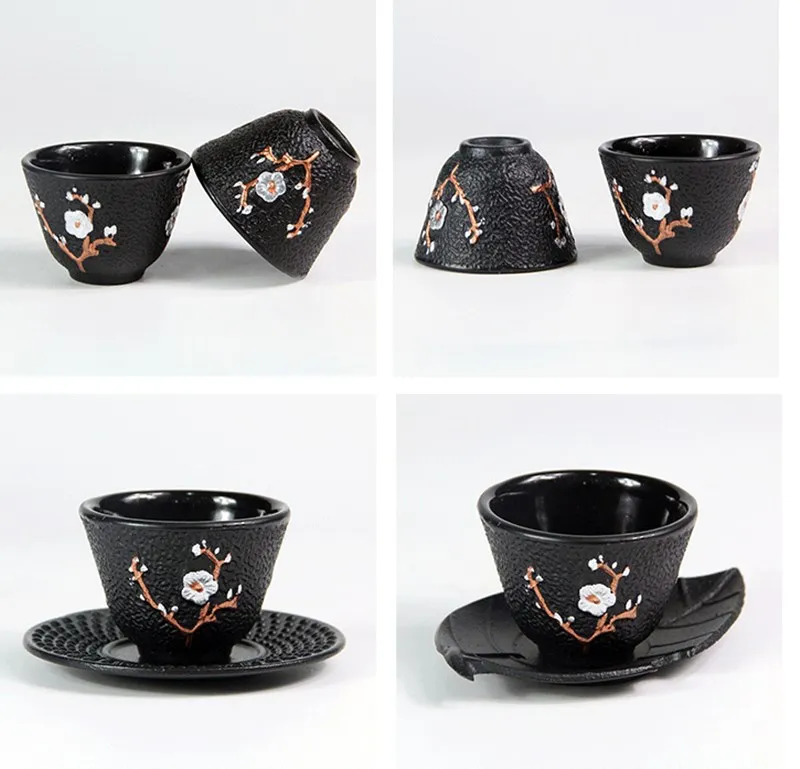 Чайная чашка с подставкой в комплекте японские чугунные чайные чашки подставки