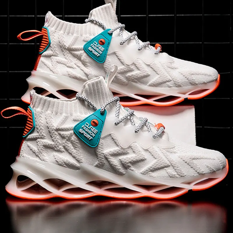 Дышащая обувь для бега Мужская Новая Спортивная большого размера легкая модная