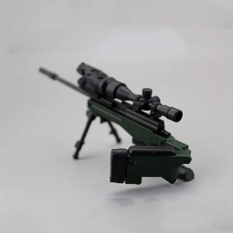 1:6 Сборная модель снайперской винтовки AWM Magnum из пластика длиной 19 см, игрушка солдата, аксессуары для игрушечного оружия.