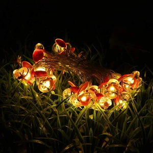 Гирлянсветильник на солнечной батарее, 1020 светодиодов, божья коровка, Рождественская, праздничная, водонепроницаемая, светильник улицы, сада, забора, украшения для патио