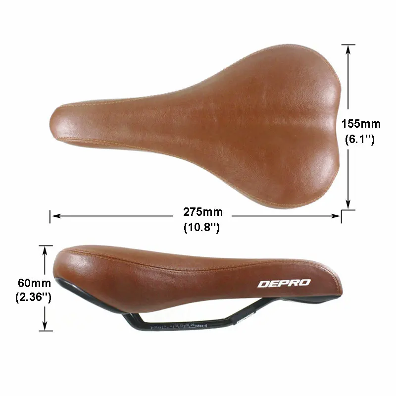 Ретро велосипедное седло из искусственной кожи винтажное сидение дорожный