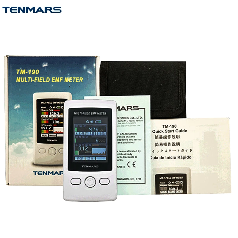 TM 190 Многофункциональный Гаусс 3 осевой Магнитный Электрический RF измеритель
