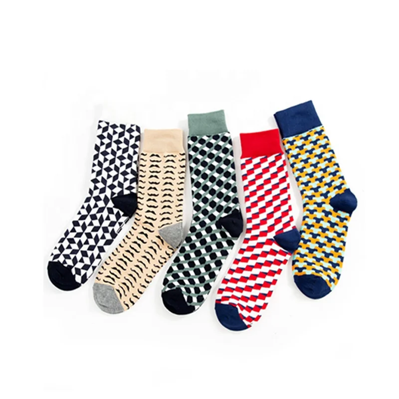 

Winter Socks Men Casual Colorful Design Cotton Breathable Crazy Socks Men