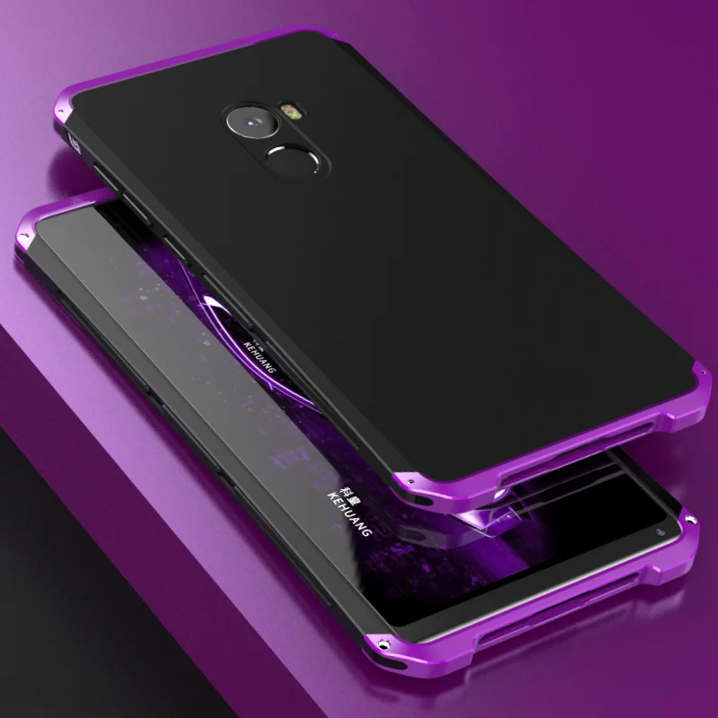 black purple Global Armor чехол s для Xiaomi redmi Note 8 Pro Чехол жесткий TPU металлический каркас матовый чехол для Xiaomi redmi Note 7 6Pro Mi9 Mi8 чехол - Цвет: black purple