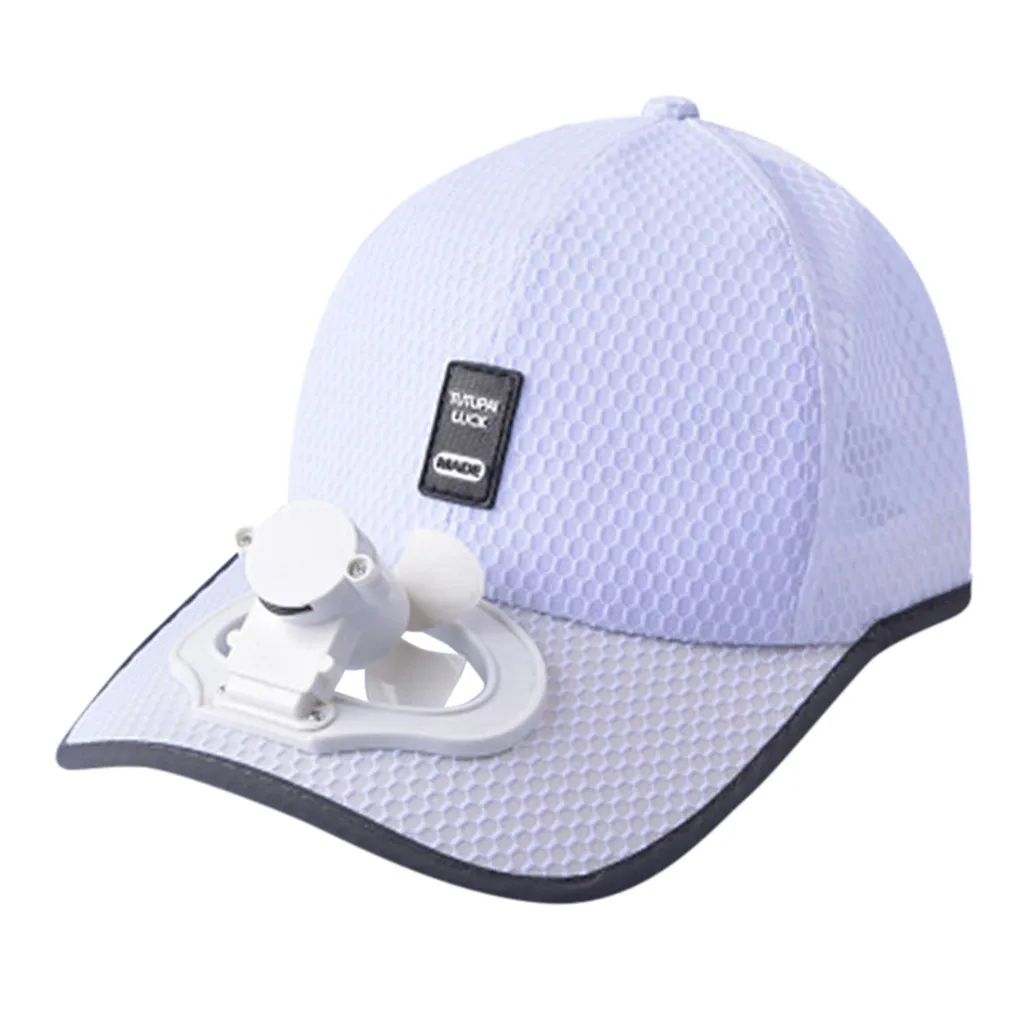 

Baseball Cap Hat USB Charging Breathable Shade Sunscreen Hat Required Fishing Summer Sport Outdoor Fan Cooling Gorra de beisbol