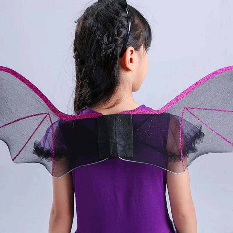 Детское летнее платье с коротким рукавом для девочек Хэллоуин косплей маленький