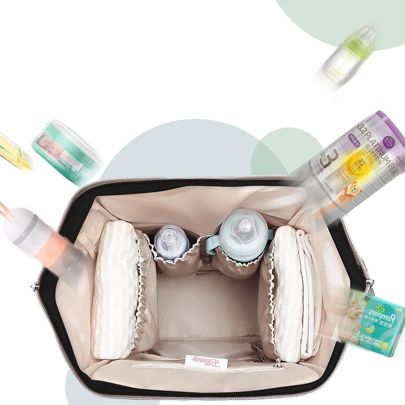 

Disney USB Diaper Backpack Large capacity Mummy diaper bag Mommy's travel bag Mickey Mouse Baby care bag Dry-wet separation bag