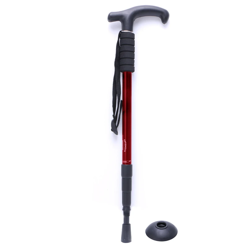 

2020 New Cane Anti-Shock Hiking Walking Stick Trekking Crutches Adjustable Useful mountain-climbing crutch