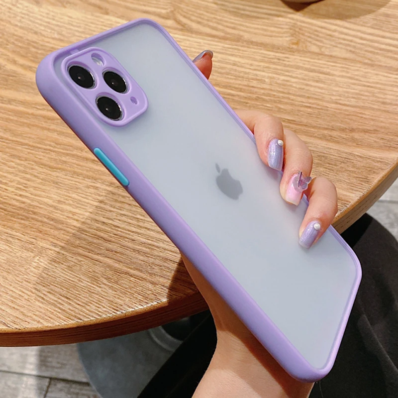 Матовый чехол для iPhone 12 11 Pro Max SE 2020 X XS XR 7 8 Plus iPhoneXR защитный силиконовый