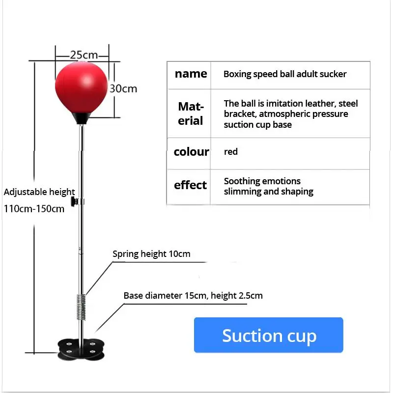 

Adjustable Punching Ball Adult Vertical Boxing Speed Ball Relaxed Boxing Punching Bag Kids Fitness Equipment Home Gym Equipment